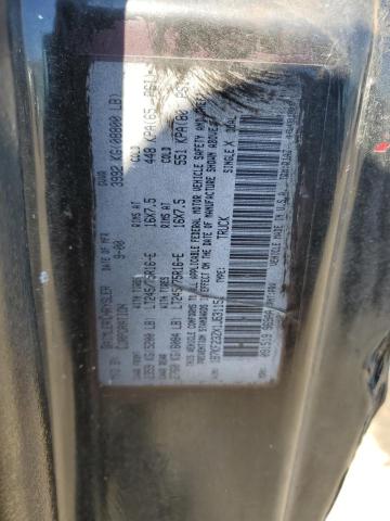 1B7KF23ZX1J531151 - 2001 DODGE RAM 2500 BLACK photo 12