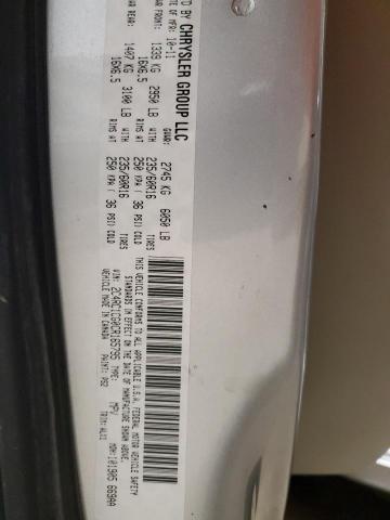 2C4RC1CG0CR165795 - 2012 CHRYSLER TOWN & COU TOURING L SILVER photo 14