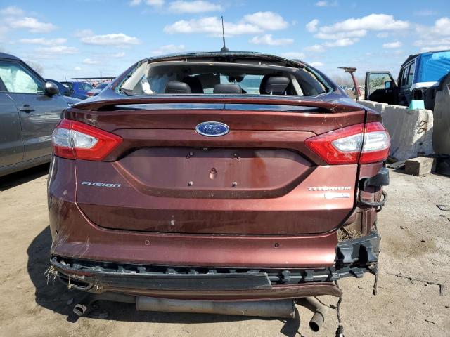 3FA6P0D94FR136760 - 2015 FORD FUSION TITANIUM RED photo 6