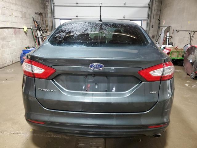 3FA6P0H76FR103655 - 2015 FORD FUSION SE GRAY photo 6