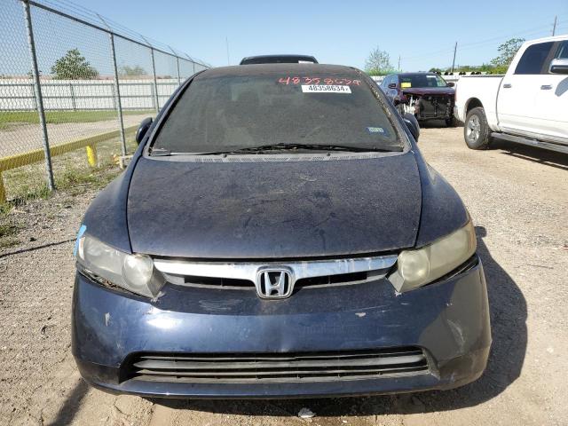 2HGFA16578H531401 - 2008 HONDA CIVIC LX BLUE photo 5