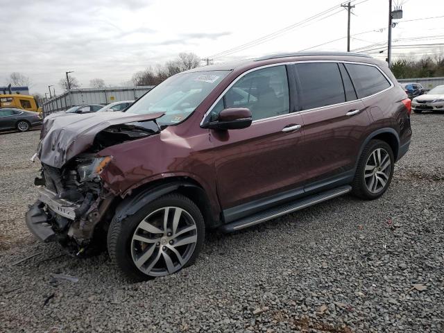 5FNYF6H95HB018949 - 2017 HONDA PILOT TOURING MAROON photo 1