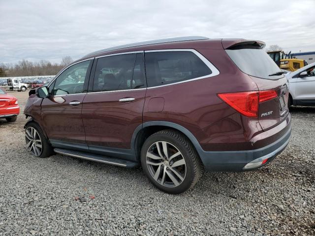 5FNYF6H95HB018949 - 2017 HONDA PILOT TOURING MAROON photo 2