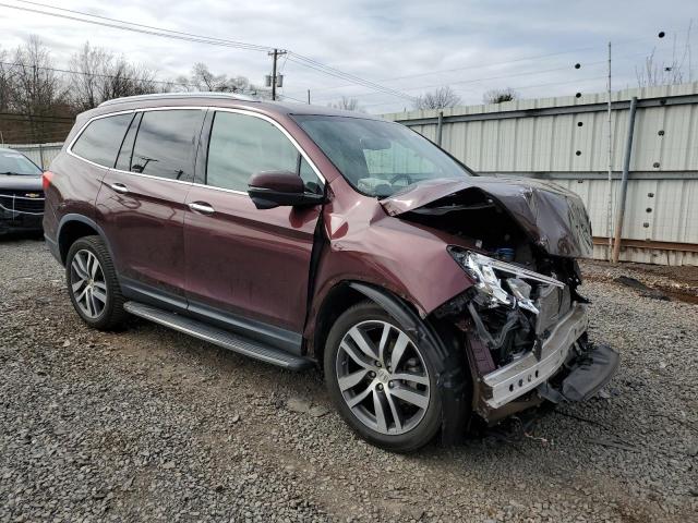 5FNYF6H95HB018949 - 2017 HONDA PILOT TOURING MAROON photo 4