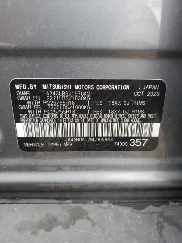 JA4ARUAU2MU005843 - 2021 MITSUBISHI OUTLANDER ES GRAY photo 14