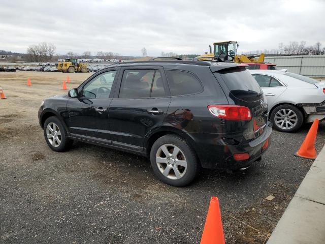 5NMSH73E58H217721 - 2008 HYUNDAI SANTA FE SE BLACK photo 2