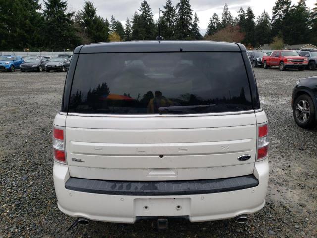 2FMGK5C86FBA04399 - 2015 FORD FLEX SEL WHITE photo 6