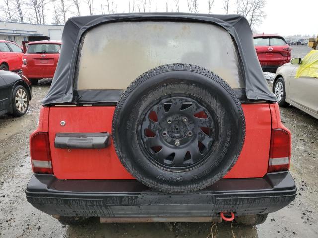 2CNBJ18U1N6907966 - 1992 GEO TRACKER RED photo 6