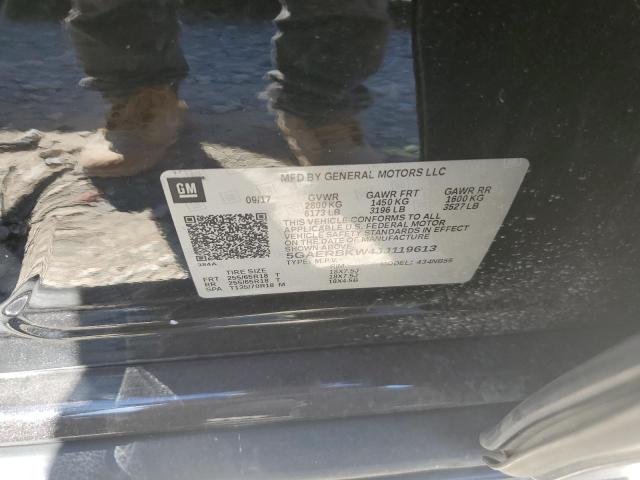 5GAERBKW4JJ119613 - 2018 BUICK ENCLAVE ESSENCE 黑色 照片 12