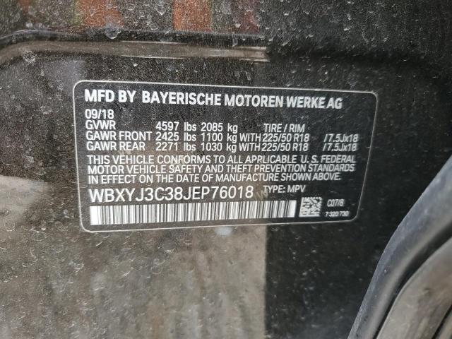 WBXYJ3C38JEP76018 - 2018 BMW X2 SDRIVE28I Қоңыр фото 12