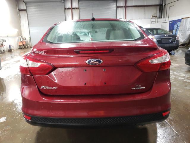 1FADP3F29DL151050 - 2013 FORD FOCUS SE RED photo 6