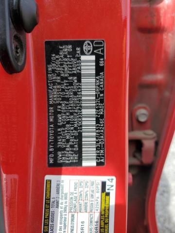 2T1KR32E75C366432 - 2005 TOYOTA COROLLA MA XR RED photo 12