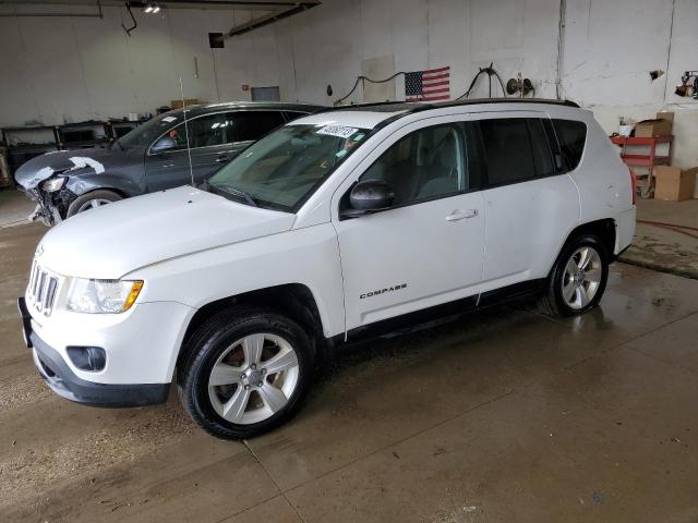 1C4NJDAB8CD506733 - 2012 JEEP COMPASS WHITE photo 1