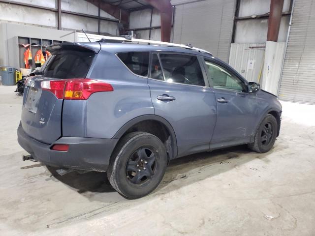 JTMBFREV4DD005202 - 2013 TOYOTA RAV4 LE BLUE photo 3