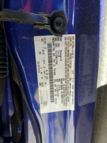 1FADP3F29EL121502 - 2014 FORD FOCUS SE BLUE photo 12