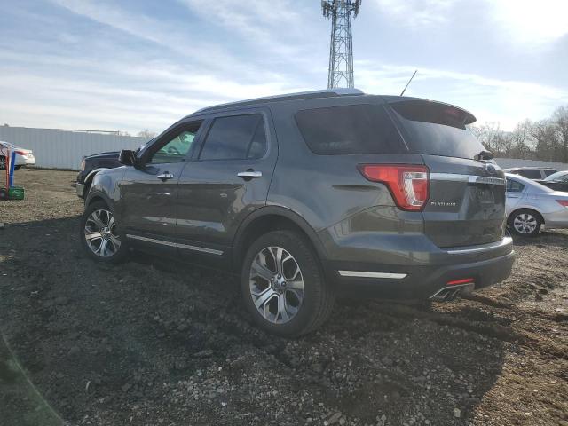 1FM5K8HT7JGB96343 - 2018 FORD EXPLORER PLATINUM GRAY photo 2