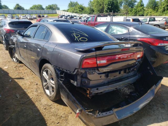 2C3CDXDT5DH681535 - 2013 DODGE CHARGER R/ CHARCOAL photo 3