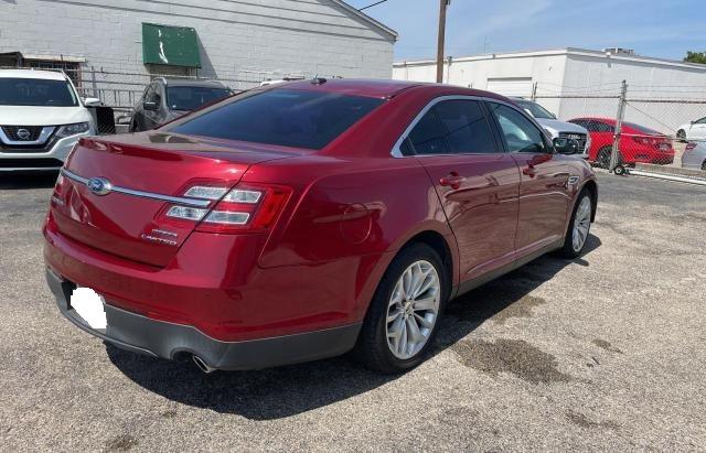 1FAHP2F80GG105183 - 2016 FORD TAURUS LIMITED BURGUNDY photo 4