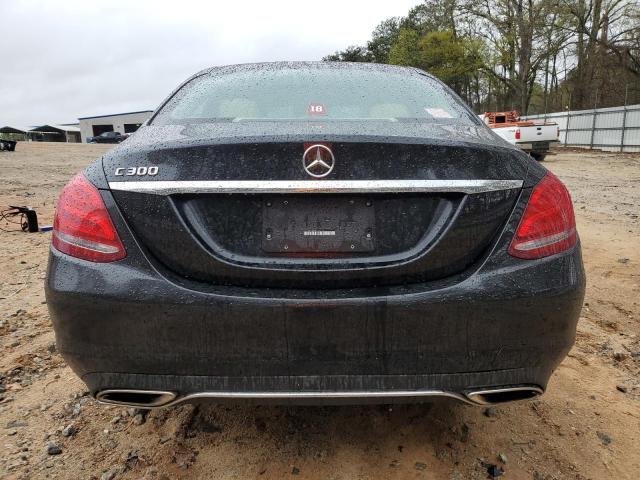 55SWF4JB8HU180176 - 2017 MERCEDES-BENZ C 300 BLACK photo 6