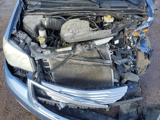 2C4RC1CG5CR208530 - 2012 CHRYSLER TOWN & COU TOURING L BLUE photo 12