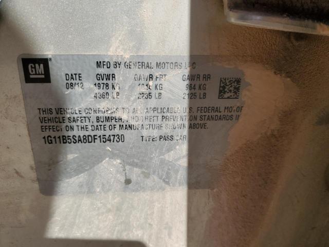 1G11B5SA8DF154730 - 2013 CHEVROLET MALIBU LS 米色 照片 12