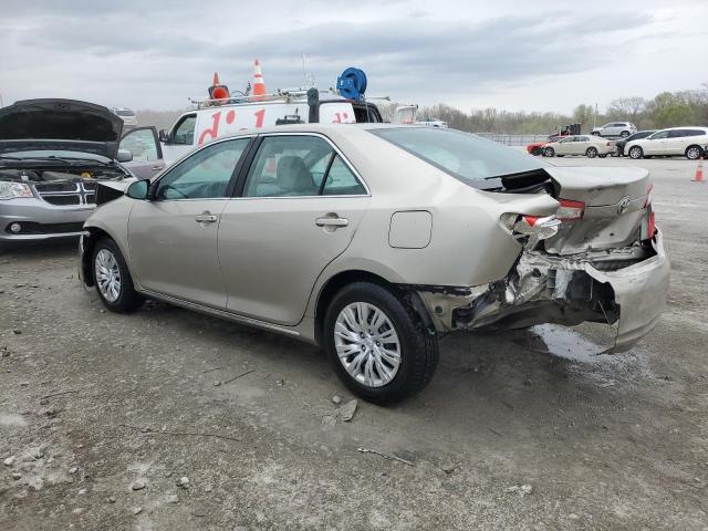 4T4BF1FK5DR312630 - 2013 TOYOTA CAMRY L GOLD photo 2