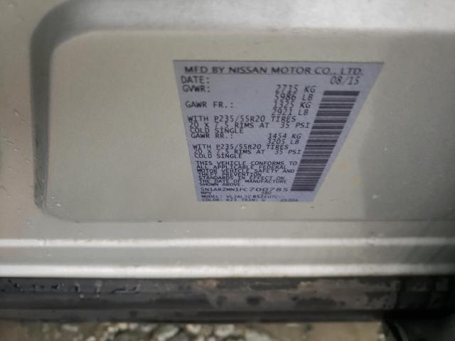 5N1AR2MN1FC700785 - 2015 NISSAN PATHFINDER S 银色 照片 13