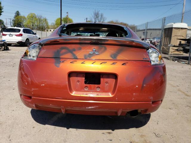 4A3AK64F17E066759 - 2007 MITSUBISHI ECLIPSE ES ORANGE photo 6