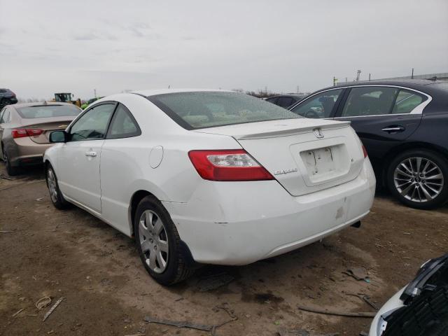 2HGFG12628H514079 - 2008 HONDA CIVIC LX WHITE photo 2