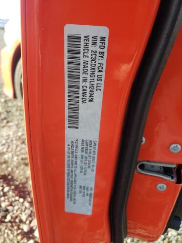 2C3CDXHG1LH249486 - 2020 DODGE CHARGER GT ORANGE photo 12