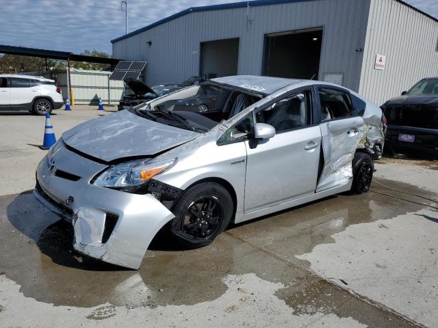 JTDKN3DUXC5456006 - 2012 TOYOTA PRIUS SILVER photo 1