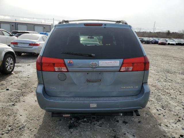 5TDZA23C05S382962 - 2005 TOYOTA SIENNA CE BLUE photo 6