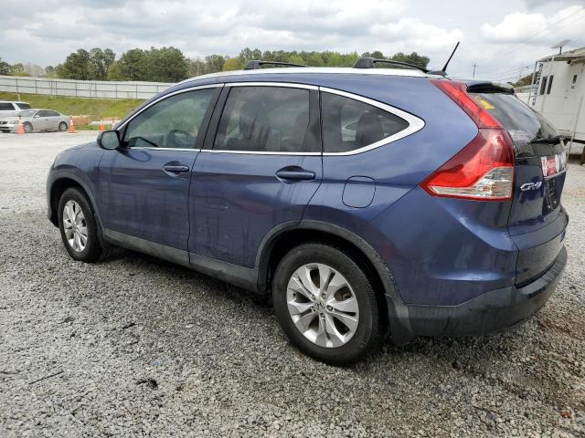 2HKRM3H78EH524277 - 2014 HONDA CR-V EXL BLUE photo 2