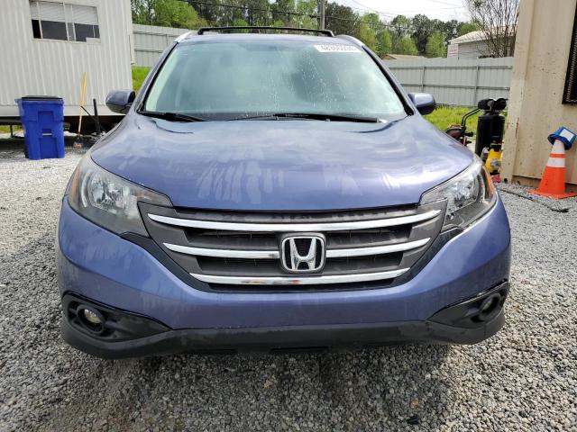 2HKRM3H78EH524277 - 2014 HONDA CR-V EXL BLUE photo 5