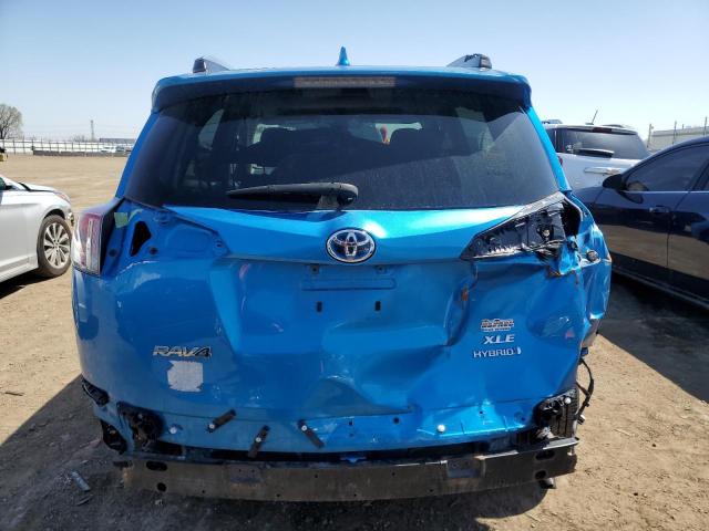 JTMRJREV8HD103197 - 2017 TOYOTA RAV4 HV LE BLUE photo 6