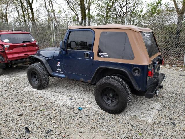 1J4FA39S33P356753 - 2003 JEEP WRANGLER COMMANDO BLUE photo 2