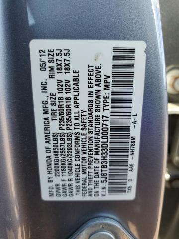 5J8TB3H33DL000717 - 2013 ACURA RDX GRAY photo 13