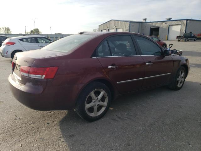 5NPEU46C28H329803 - 2008 HYUNDAI SONATA SE BURGUNDY photo 3