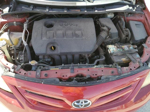 2T1BU4EE2BC569532 - 2011 TOYOTA COROLLA BASE RED photo 11