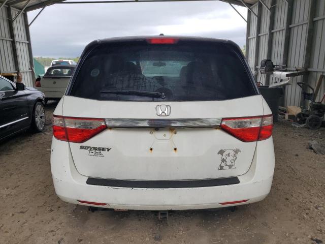 5FNRL5H62CB001757 - 2012 HONDA ODYSSEY EXL WHITE photo 6