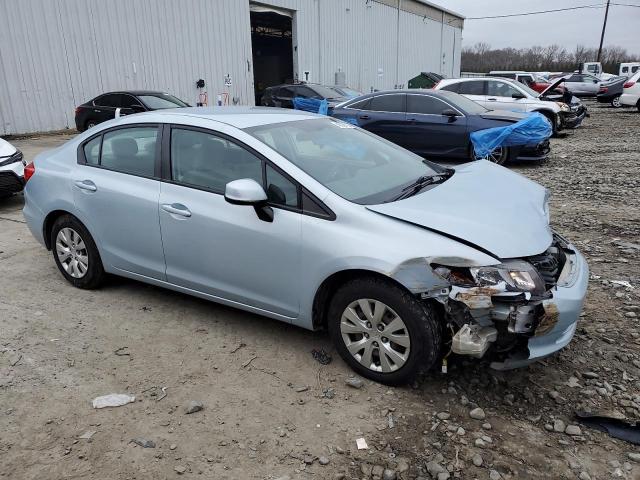 19XFB2F52CE336943 - 2012 HONDA CIVIC LX BLUE photo 4