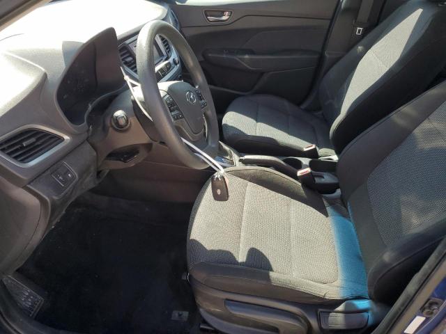 3KPC24A39JE033708 - 2018 HYUNDAI ACCENT SE Azul foto 7