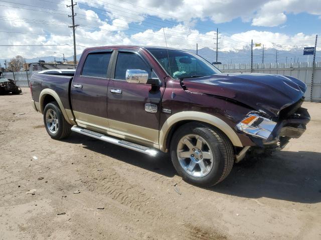 1C6RD7PT1CS174972 - 2012 DODGE RAM 1500 LONGHORN MAROON photo 4