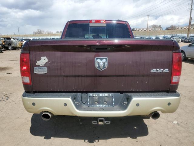 1C6RD7PT1CS174972 - 2012 DODGE RAM 1500 LONGHORN MAROON photo 6