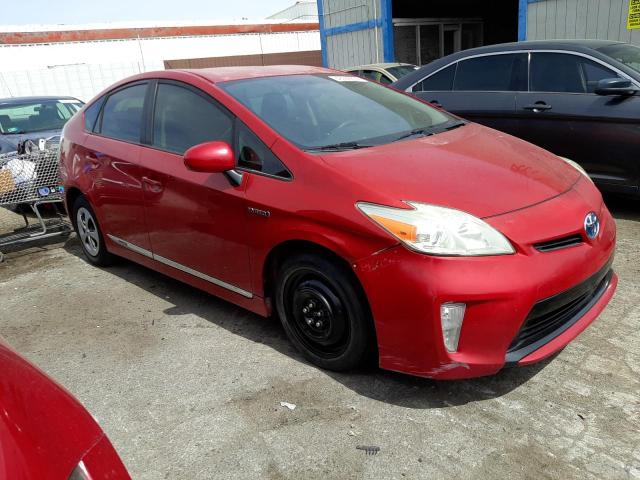 JTDKN3DU2C5496824 - 2012 TOYOTA PRIUS RED photo 4