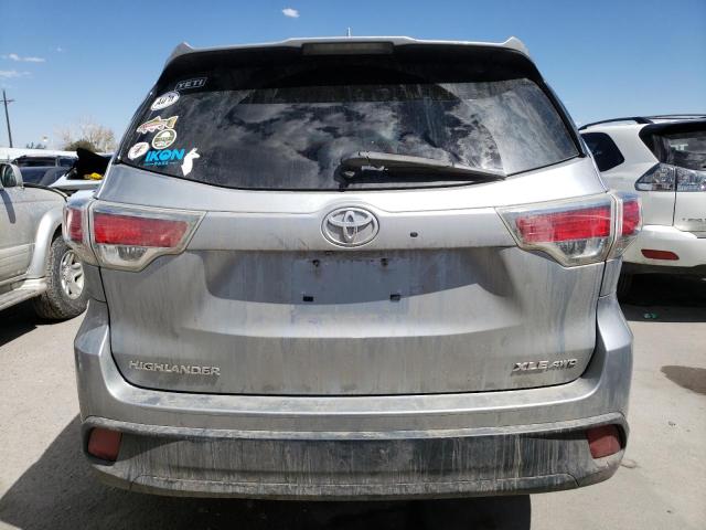 5TDJKRFH7ES006401 - 2014 TOYOTA HIGHLANDER XLE 银色 照片 6