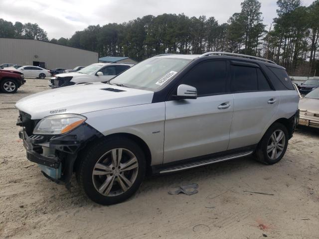 4JGDA5HB1CA077407 - 2012 MERCEDES-BENZ ML 350 4MATIC SILVER photo 1