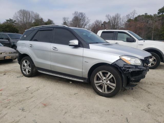 4JGDA5HB1CA077407 - 2012 MERCEDES-BENZ ML 350 4MATIC SILVER photo 4
