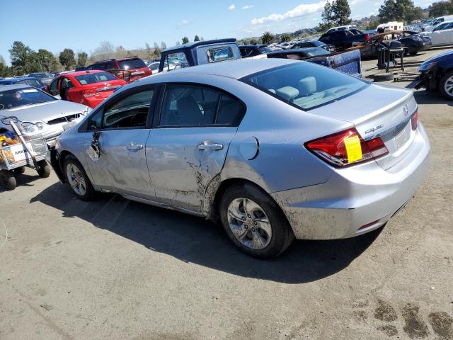 19XFB2F57EE209916 - 2014 HONDA CIVIC LX SILVER photo 2