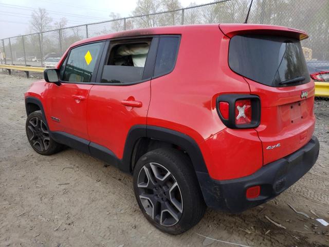 ZACNJBAB4LPM01657 - 2020 JEEP RENEGADE SPORT RED photo 2